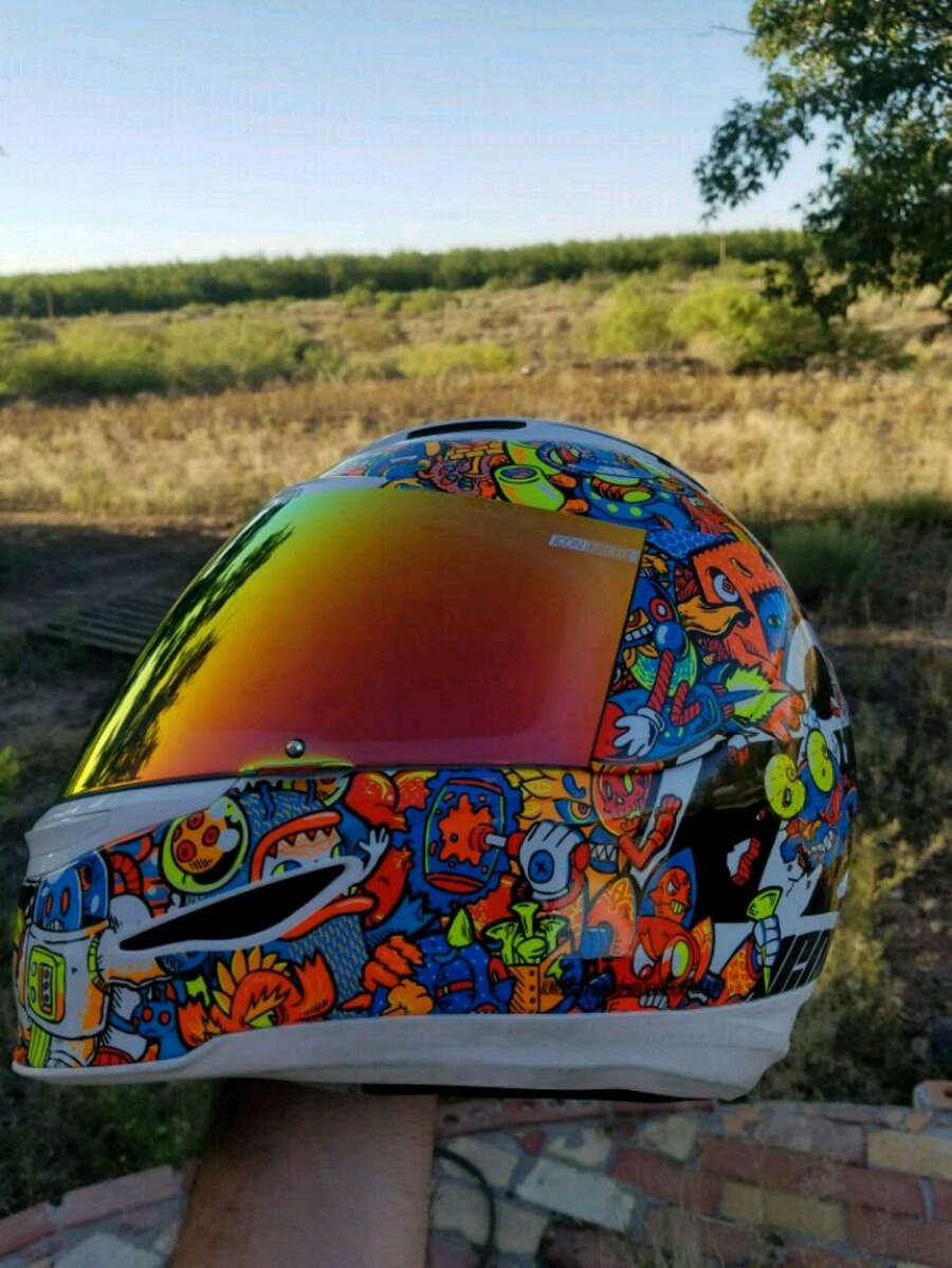 900x1199 Las Cruces Ikinci El Icon Doodle Helmet