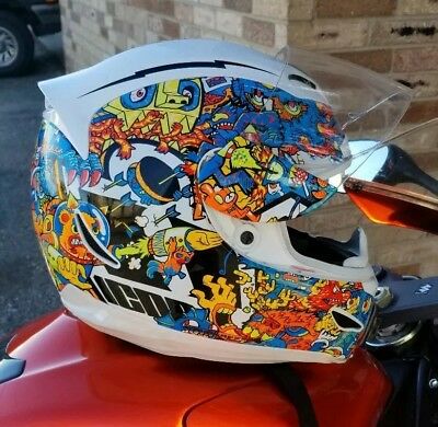 400x390 Icon Airmada Doodle Full Face Motorcycle Helmet