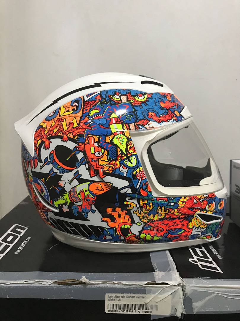 810x1080 Icon Airmada Doodle + Sena Wb Bundle, Motorbikes, Motorbike