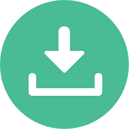 256x256 Download Icon Download Flat Round Icons Iconspedia