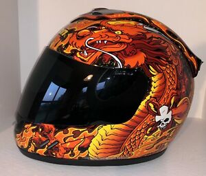 300x256 Icon Legion Mainframe Medium Motorcycle Helmet Black Skull Dragon
