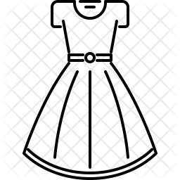 256x256 Dress Icon Of Line Style