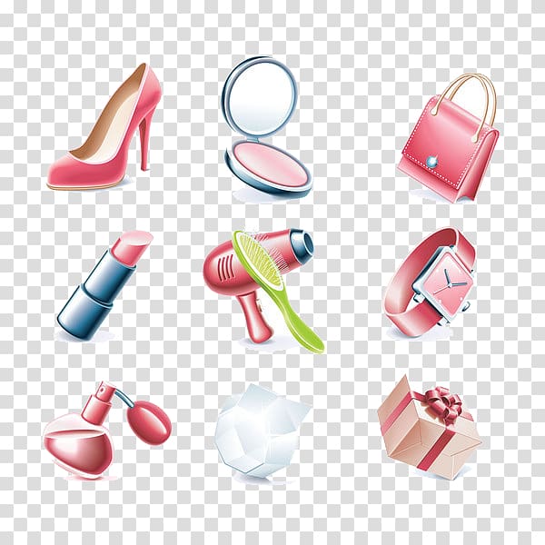 600x600 Cosmetics Euclidean Icon, Women Dress Up Items Transparent