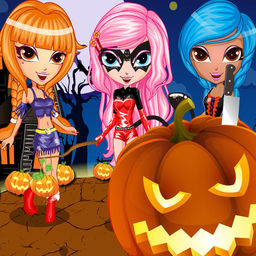 256x256 Halloween Vampire Girl Costume Dress Up Free Games