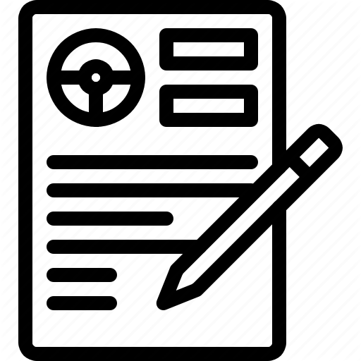 512x512 Driving, Examination, School, Test Icon