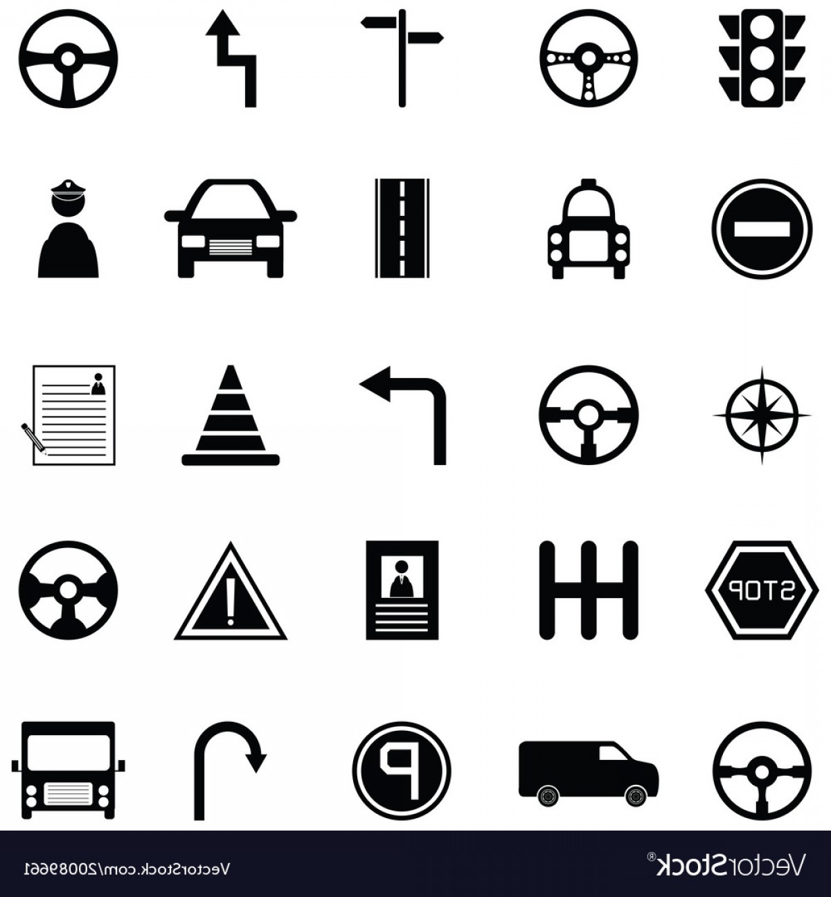 1200x1296 Driving School Icon Set Vector Cqrecords