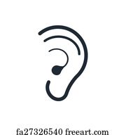 180x195 Free Art Print Of Ear Hearing Aid Deaf Problem Icons Hearing
