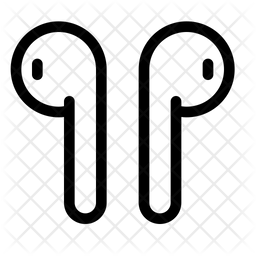 256x256 Earbuds Icon Of Line Style