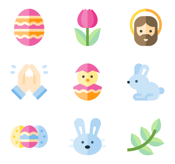 600x564 Easter Icon Packs