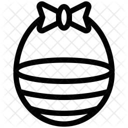 256x256 Easter Basket Icon Of Line Style