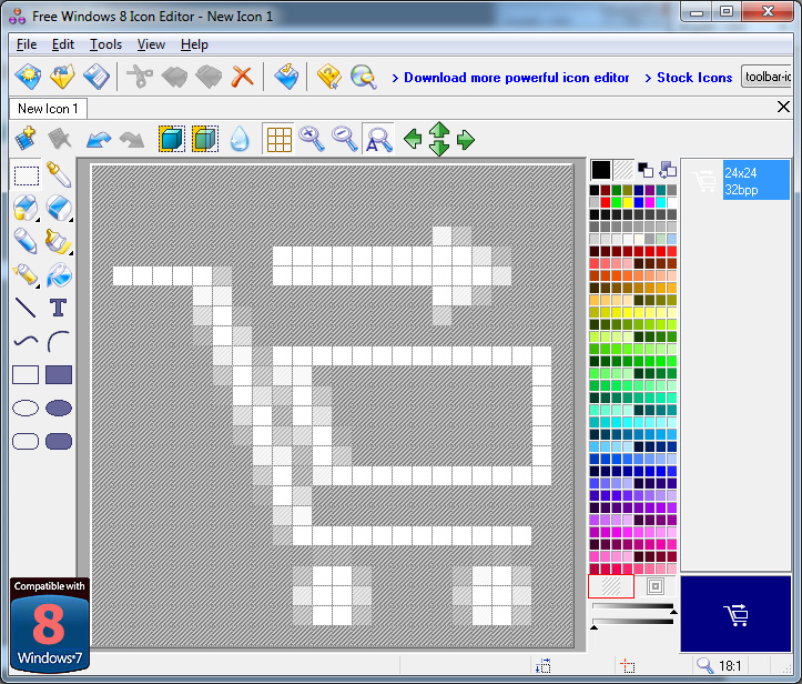 723x616 Free Windows Icon Editor