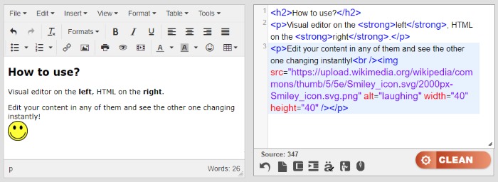 700x256 Html Editor Tools