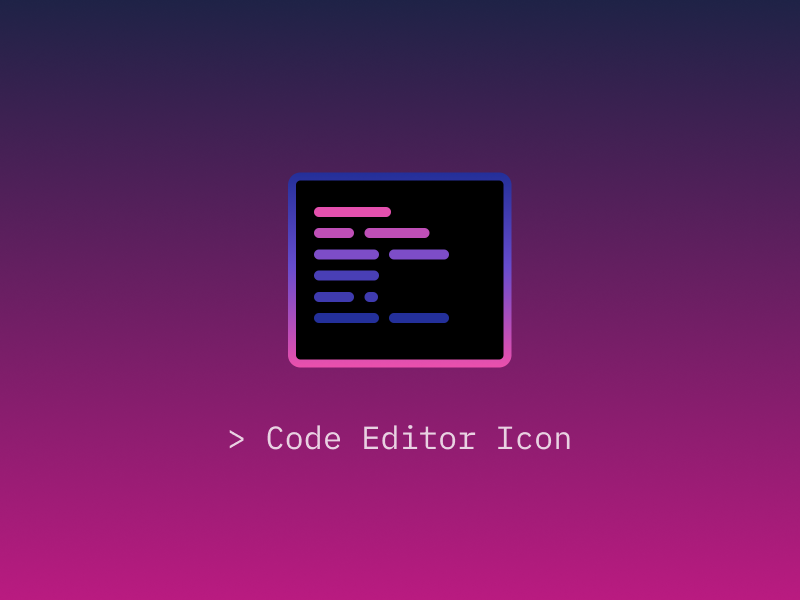 800x600 Code Editor Icon