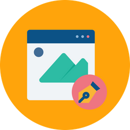 256x256 Online, Photo, Picture, Editing, Site, Editor, App Icon Of Flat