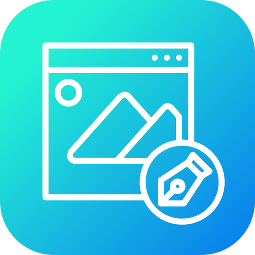 512x512 Online, Photo, Picture, Editing, Site, Editor, App Icon Of Line