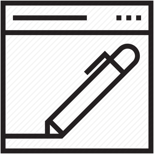 512x512 Article Writing, Online Writing, Web Editor, Web Page, Website Icon