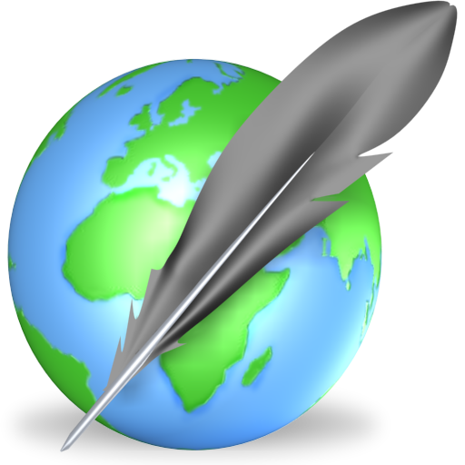 512x512 Blog, Blogger, Blogging, Edit, Editor, Feather, Online, Symbol