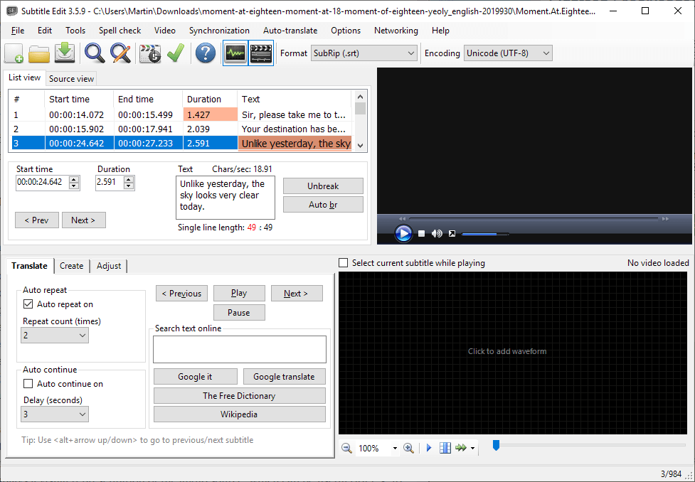 977x678 Subtitle Edit Is An Open Source Subtitle Editor And Converter Which