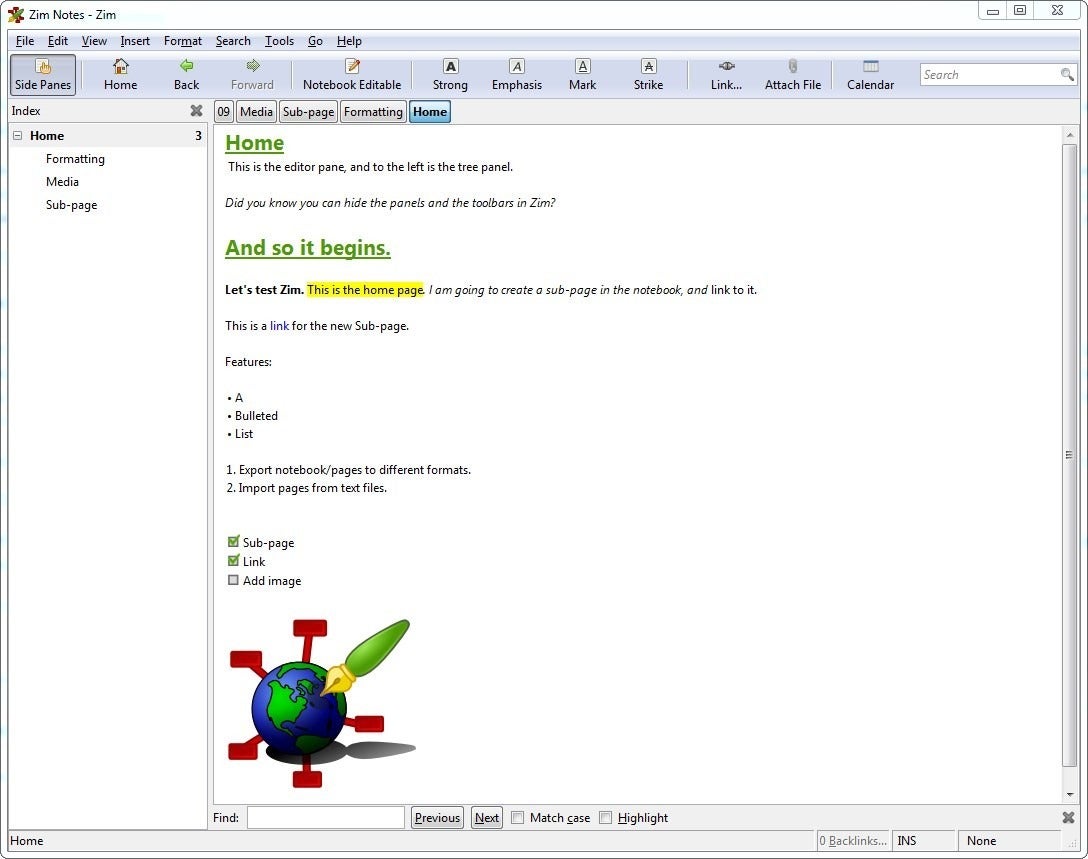 1088x859 Zim Is A Free, Open Source, Text Editor With Wiki Like Features Ghacks