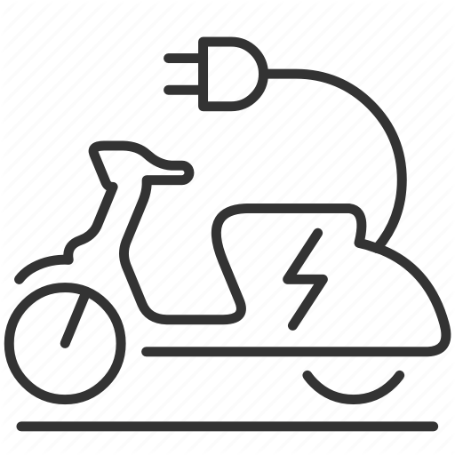 512x512 Electric, Ev, Motorcycle, Scooter Icon