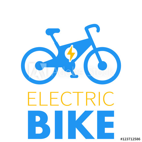 500x500 Electric Bike Icon, E Bike Logo Element, Modern Eco Friendly
