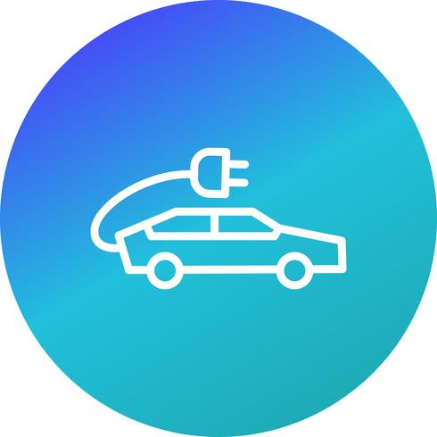 490x490 Electric Car Vector Icon