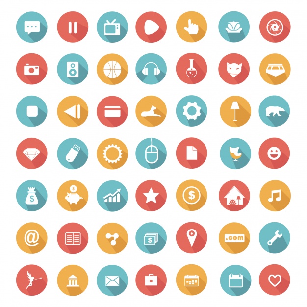 626x626 Element Icons Collection Vector Free Download