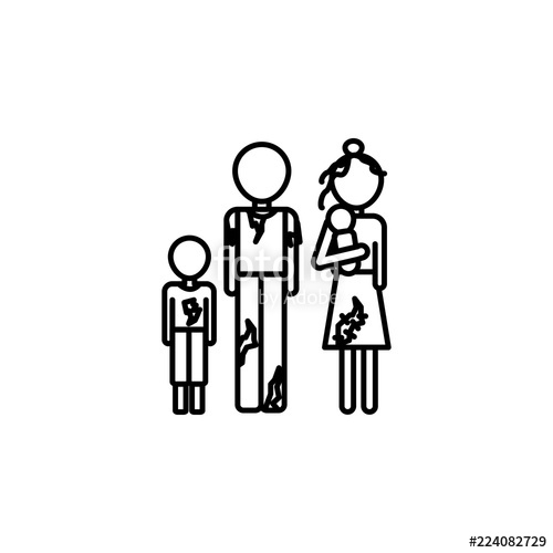 500x500 Poor Family Icon Element Of Poverty Social Life Icon For Mobile