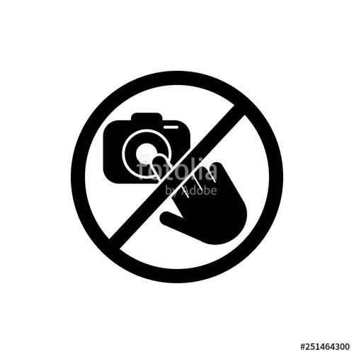 500x500 Do Not Touch The Camera Icon Element Of Prohibition Sign Icon