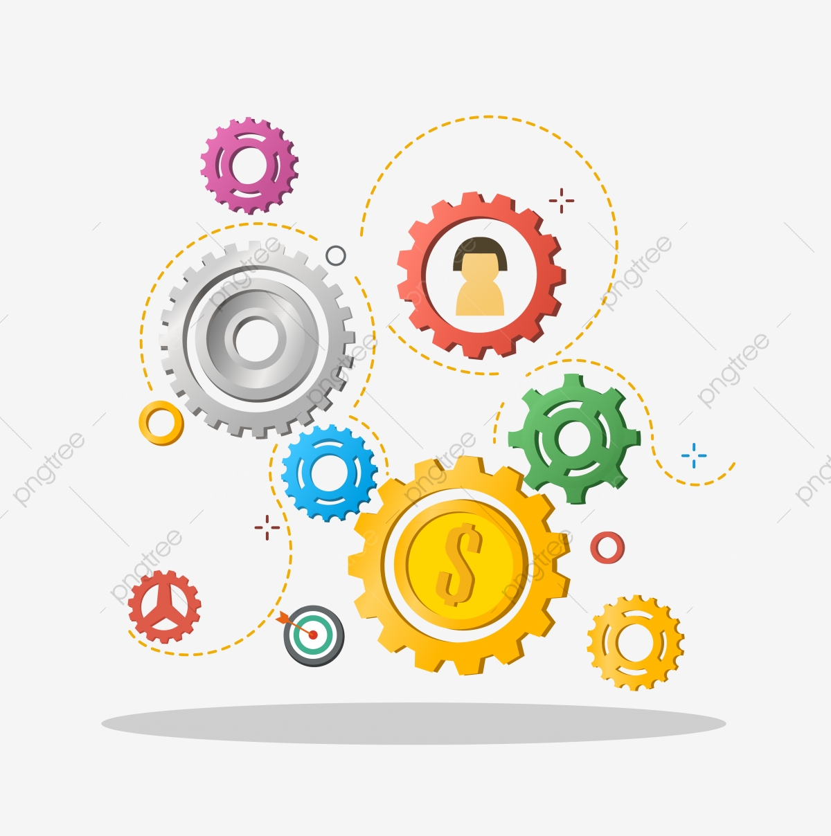 1200x1208 Cartoon Gears Icon Element, Icon, Gear, Light Bulb Png Transparent