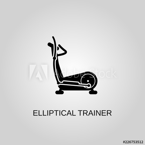 500x500 Elliptical Trainer Icon Elliptical Trainer Symbol Flat Design