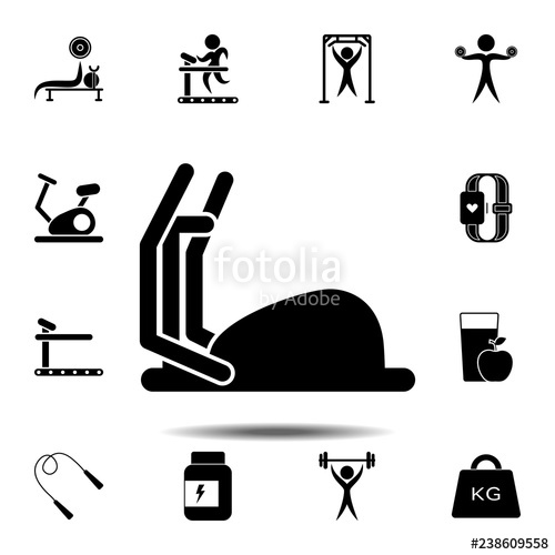 500x500 The Elliptical Trainers Icon Simple Glyph Vector Element Of Gym
