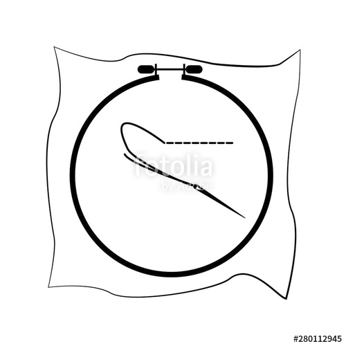 500x500 Embroidery Hoop Icon Stock Image And Royalty Free Vector