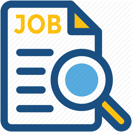 512x512 Employment, Human Resource, Job Post, Job Search, Magnifier Icon