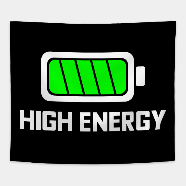 630x630 High Energy Battery Fully Charged In White And Green! Typography