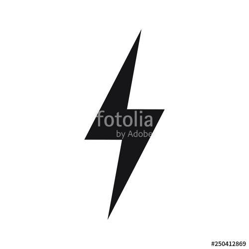 500x500 Lightning Icon, Energy Icon Stock Image And Royalty Free Vector