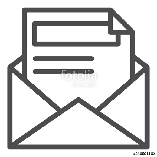 500x500 Open Mail Flat Icon Envelope And Letter Blue Icons In Trendy Flat