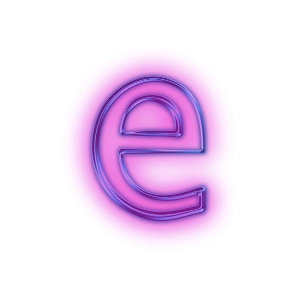 600x600 Download Free Letter E Glowing Purple Neon Icon Icons Etc