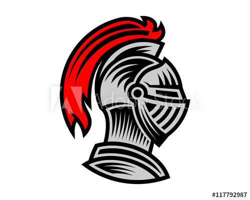500x400 Vector Of Knight Helmet, Could Be Use As Logo, Icon, Etc