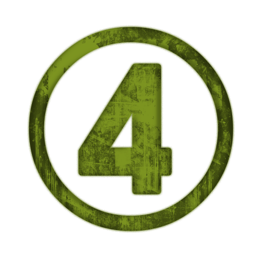 512x512 Clear Number Four Icon