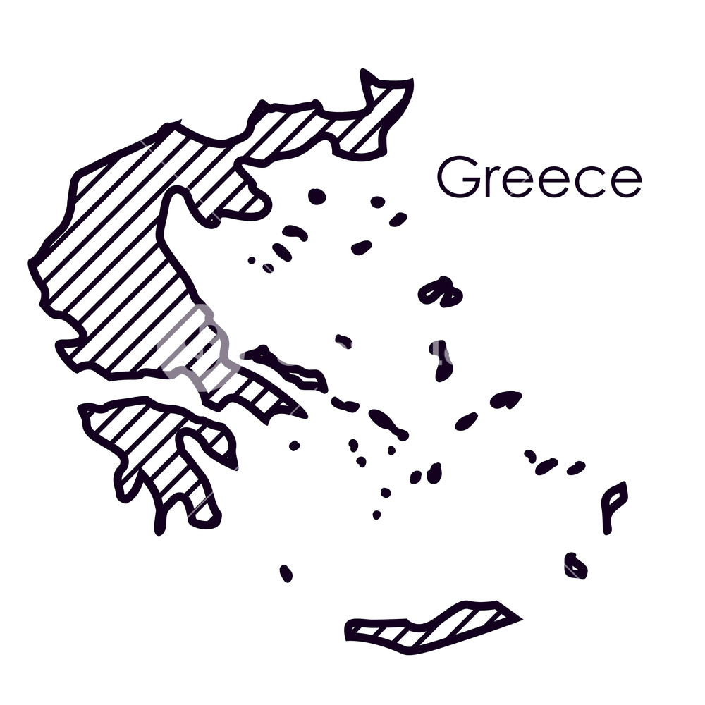 1000x1000 Greece Map Icon Europe Nation And Government Theme Isolated