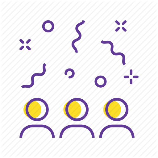 512x512 Celebration, Event, Group, Party, Party Hat, People Icon