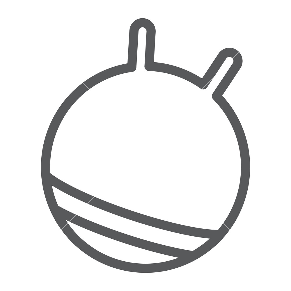 Exercise Ball Line Icon, Fitness And Equipment, Rubber Ball Sign 1000x1000 Exercise Ball Line Icon, Fitness And Equipment, Rubber Ball Sign