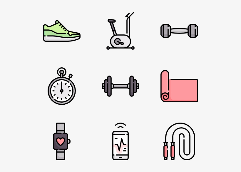 820x585 Gym Equipment Icons