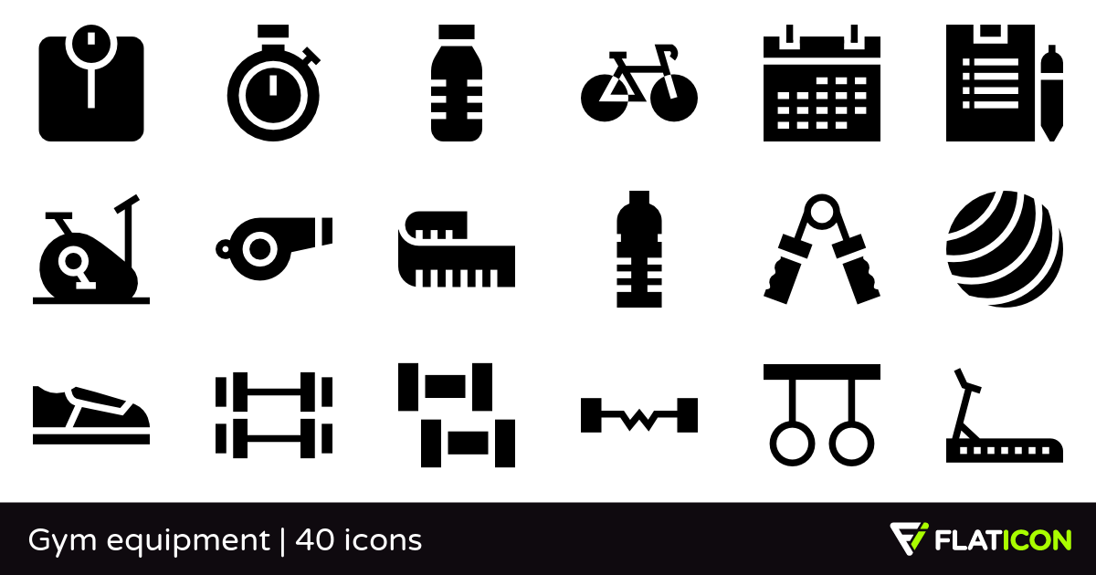 1200x630 Gym Equipment Free Icons