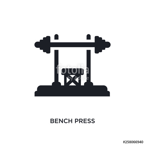 500x500 Bench Press Isolated Icon Simple Element Illustration From Gym