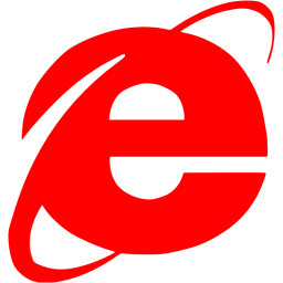 256x256 Red Internet Explorer Icon