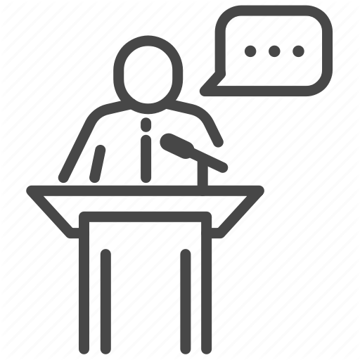 512x512 Exhibition, Expo, Festival, Mc, Podium, Speaker, Special Event Icon