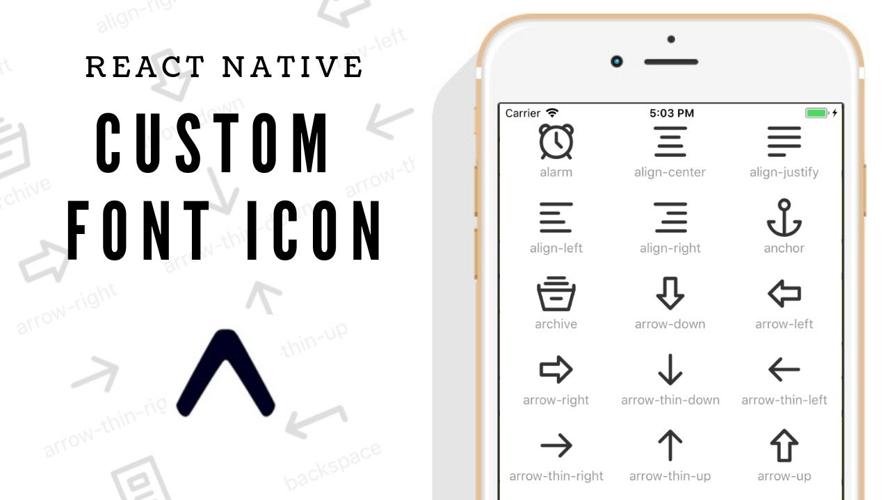 1280x720 React Native Custom Font Icon Expo