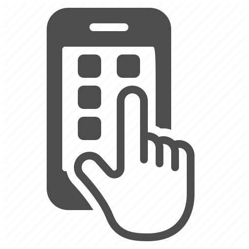 512x512 Apps, Finger, Smartphone, Touch Screen, Touchscreen Icon
